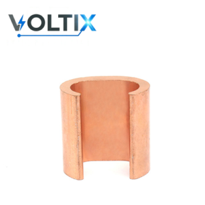 C-shaped copper compression connectors series product photo - Voltix B2B catalog