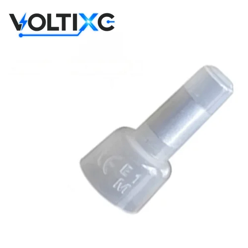 Insulated Butt Splices & Closed-End Connectors: CE series clear nylon closed-end crimp connector