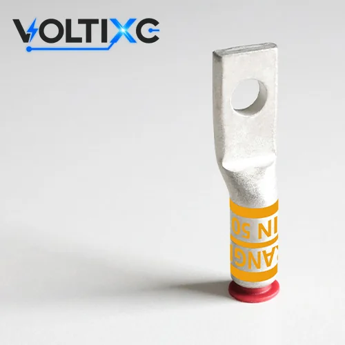 One-Hole Compression Lugs, Copper & Aluminum: copper series one-hole compression lug with color-coded barrel