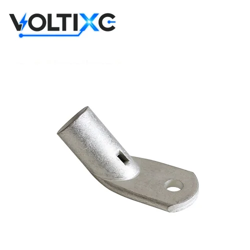 Tinned Copper Tube Lugs: LYF series angled tinned copper tube terminal