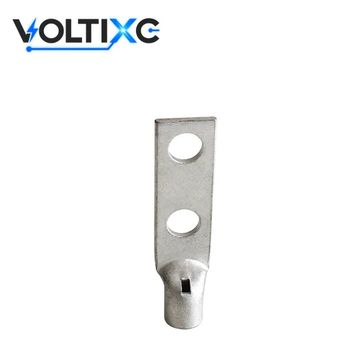 Two-Hole Copper Lugs: AD series straight two-hole copper cable lug